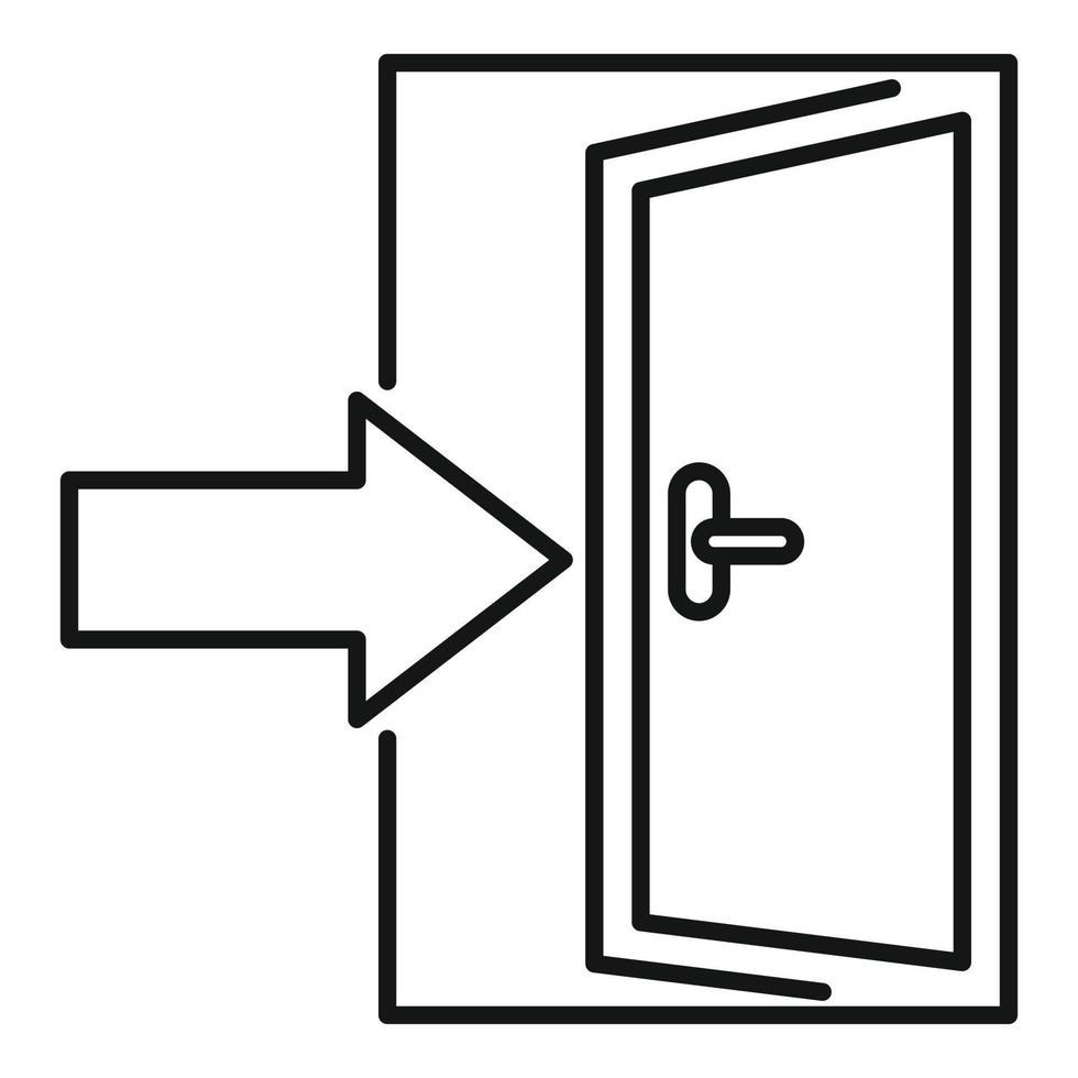 appartamento Ingresso icona, schema stile vettore