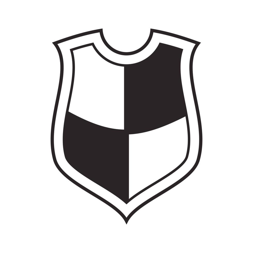 scudo per guerra icona, semplice stile vettore