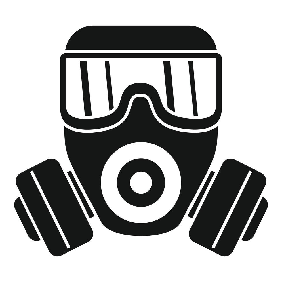 gas maschera icona, semplice stile vettore