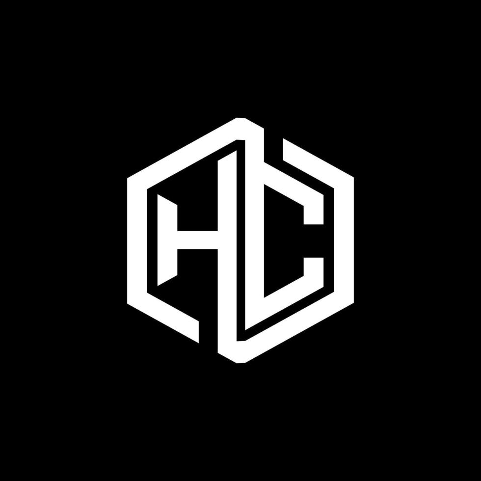 hc lettera logo design nel illustrazione. vettore logo, calligrafia disegni per logo, manifesto, invito, eccetera.