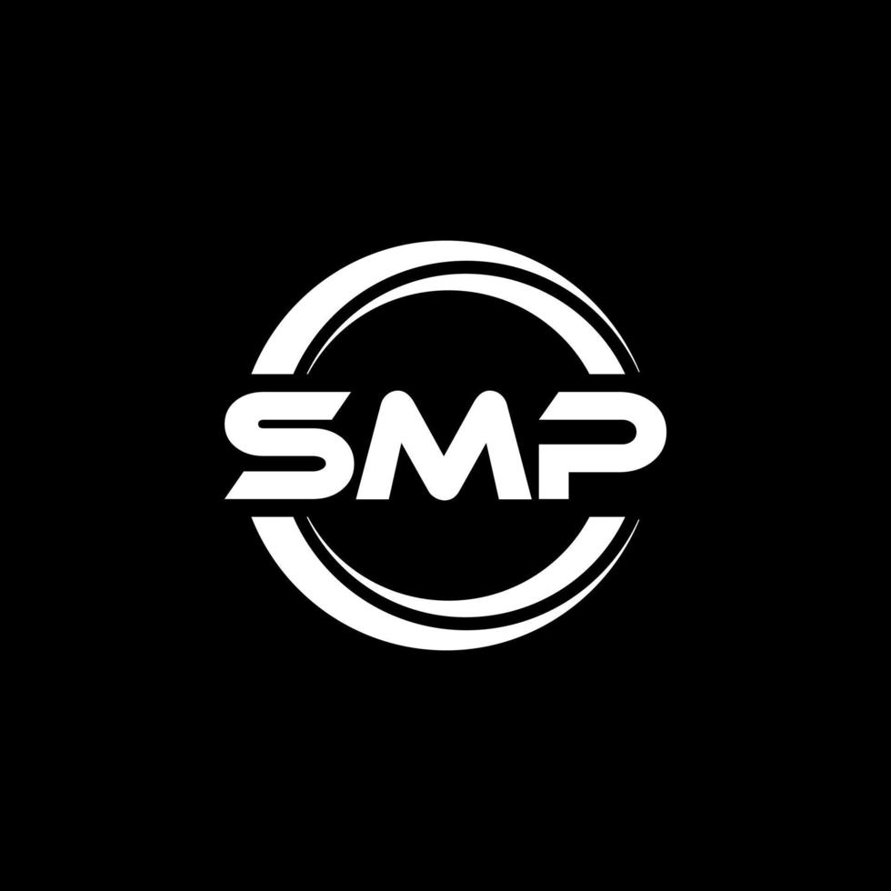 smp lettera logo design nel illustrazione. vettore logo, calligrafia disegni per logo, manifesto, invito, eccetera.