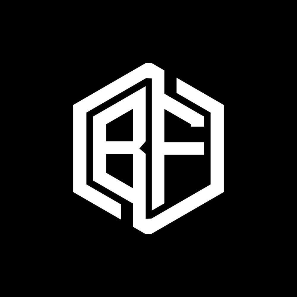 bf lettera logo design nel illustrazione. vettore logo, calligrafia disegni per logo, manifesto, invito, eccetera.