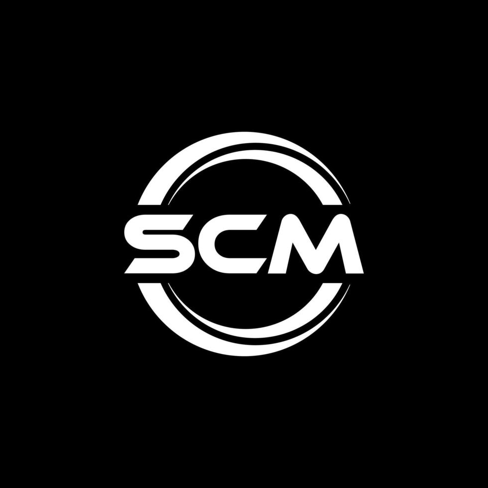 sccm lettera logo design nel illustrazione. vettore logo, calligrafia disegni per logo, manifesto, invito, eccetera.