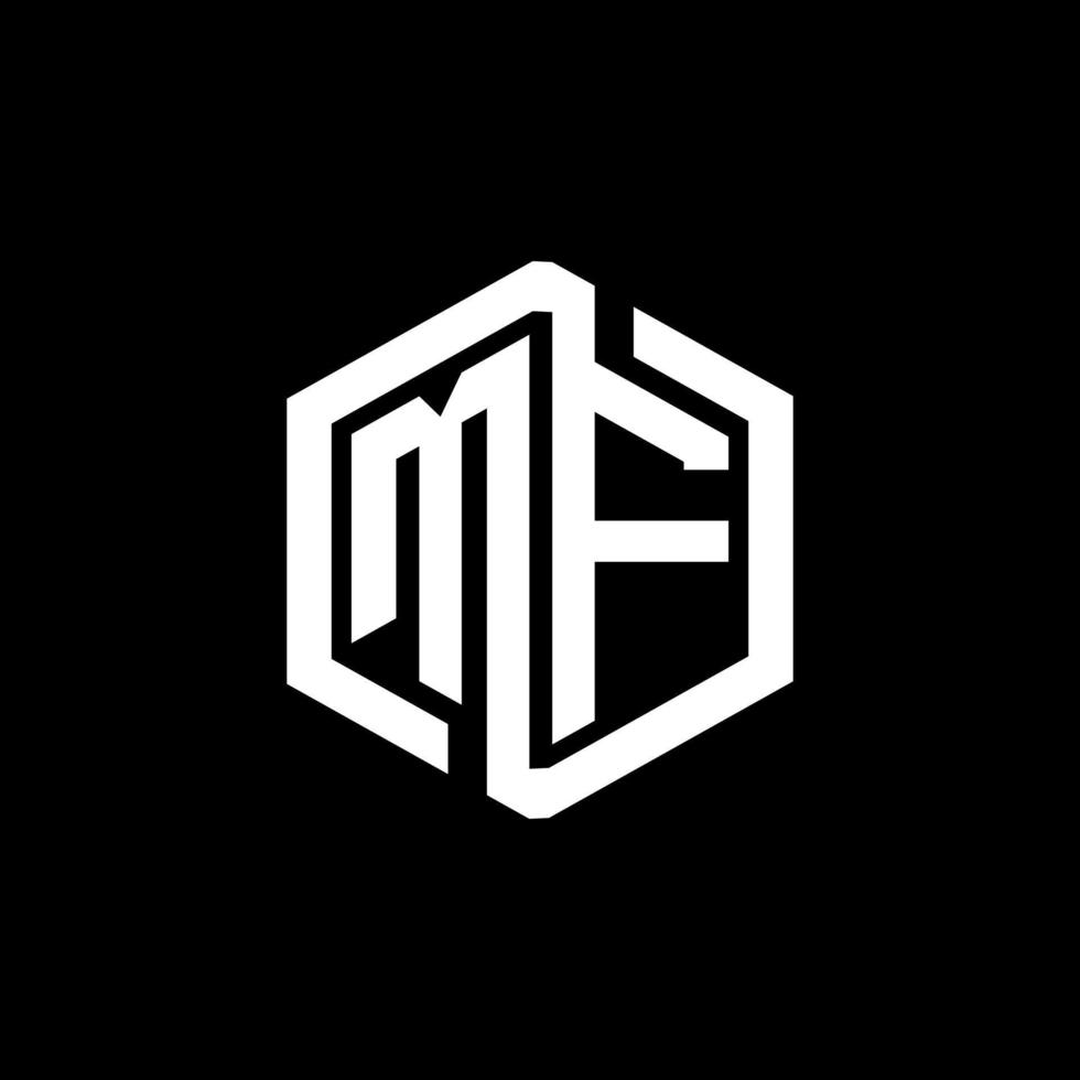 mf lettera logo design nel illustrazione. vettore logo, calligrafia disegni per logo, manifesto, invito, eccetera.