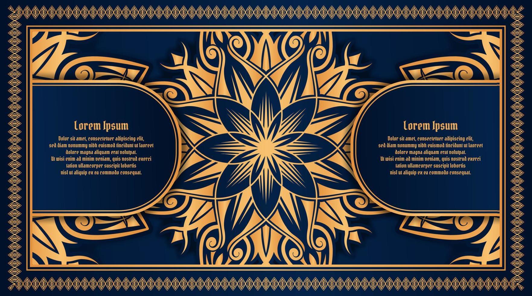 lusso ornamentale mandala, vettore design