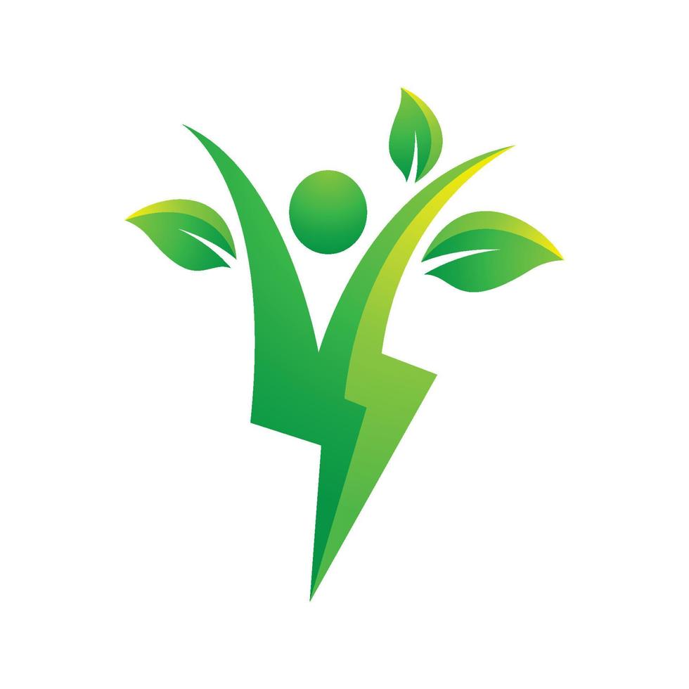 immagini del logo eco energia vettore