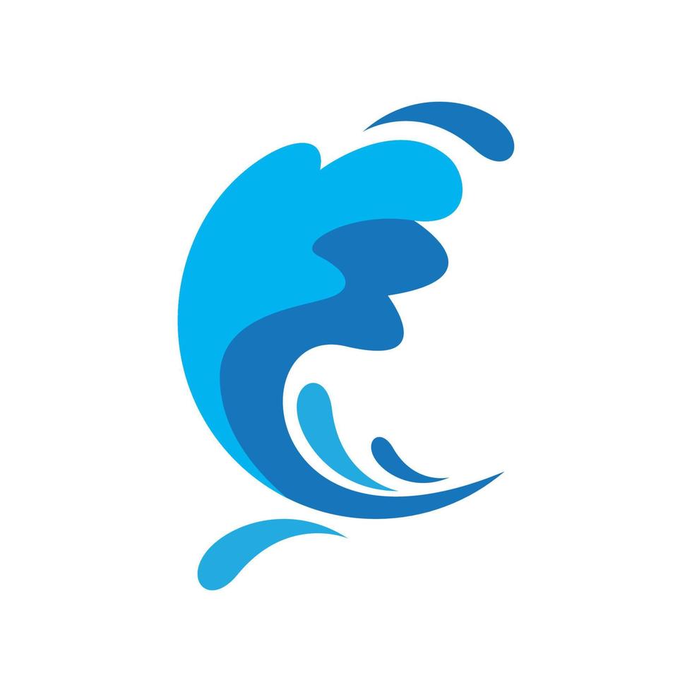 immagini del logo dell'onda d'acqua vettore