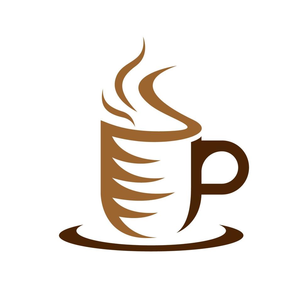 immagini del logo della tazza di caffè vettore