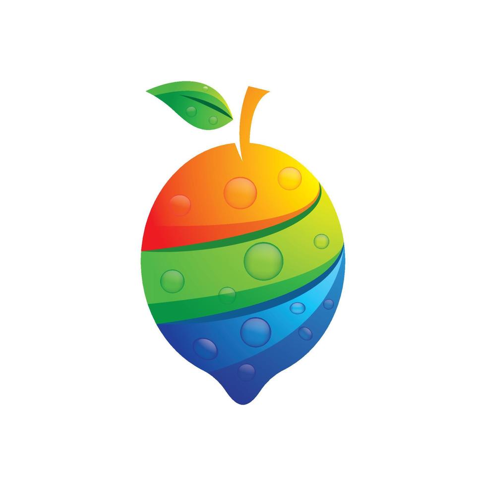 illustrazione delle immagini del logo del limone vettore