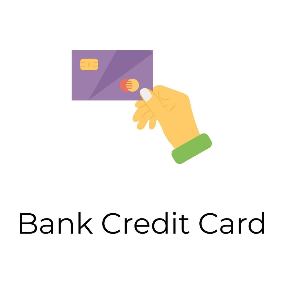 carta di credito bancaria vettore