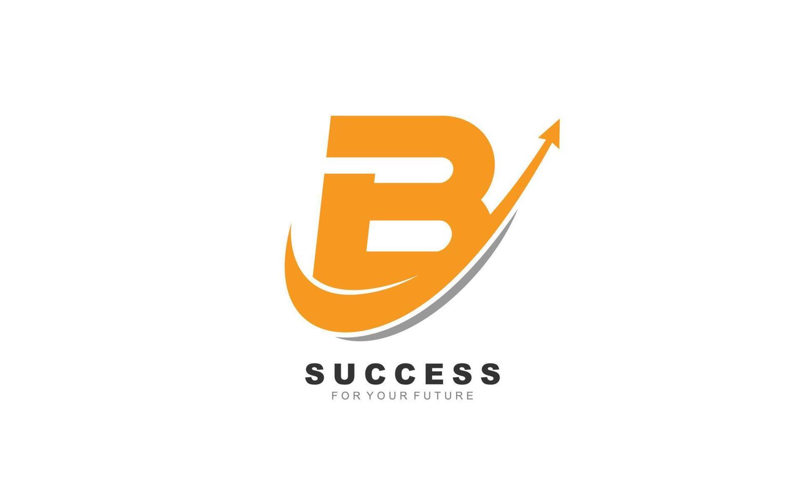 B logo attività commerciale per il branding azienda. freccia modello vettore illustrazione per il tuo marca.