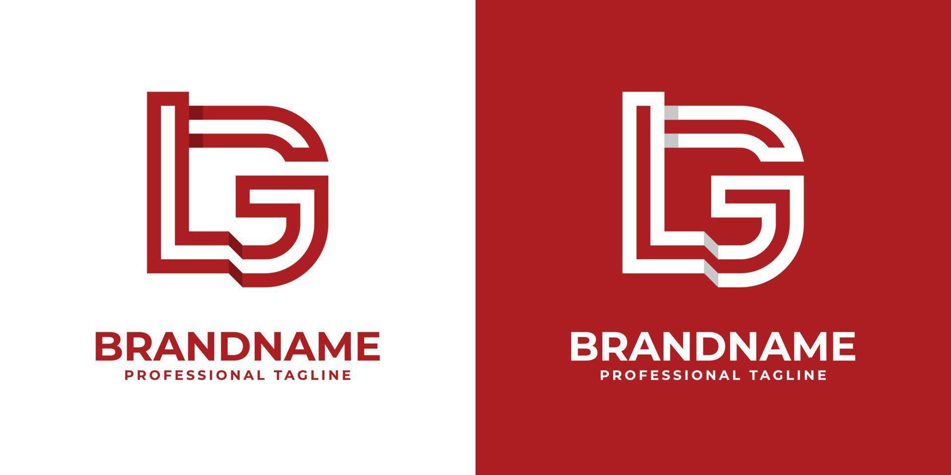 moderno lettera lg logo, adatto per qualunque attività commerciale o identità con lg gl iniziali. vettore