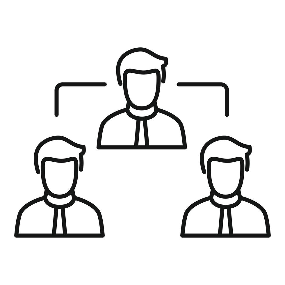 lavoro di squadra icona, schema stile vettore