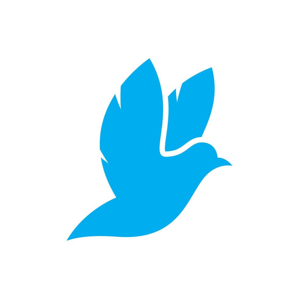 illustrazione delle immagini del logo della colomba vettore
