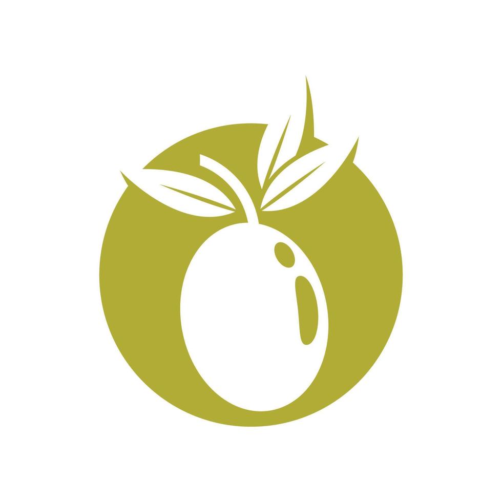 illustrazione di immagini del logo di oliva vettore
