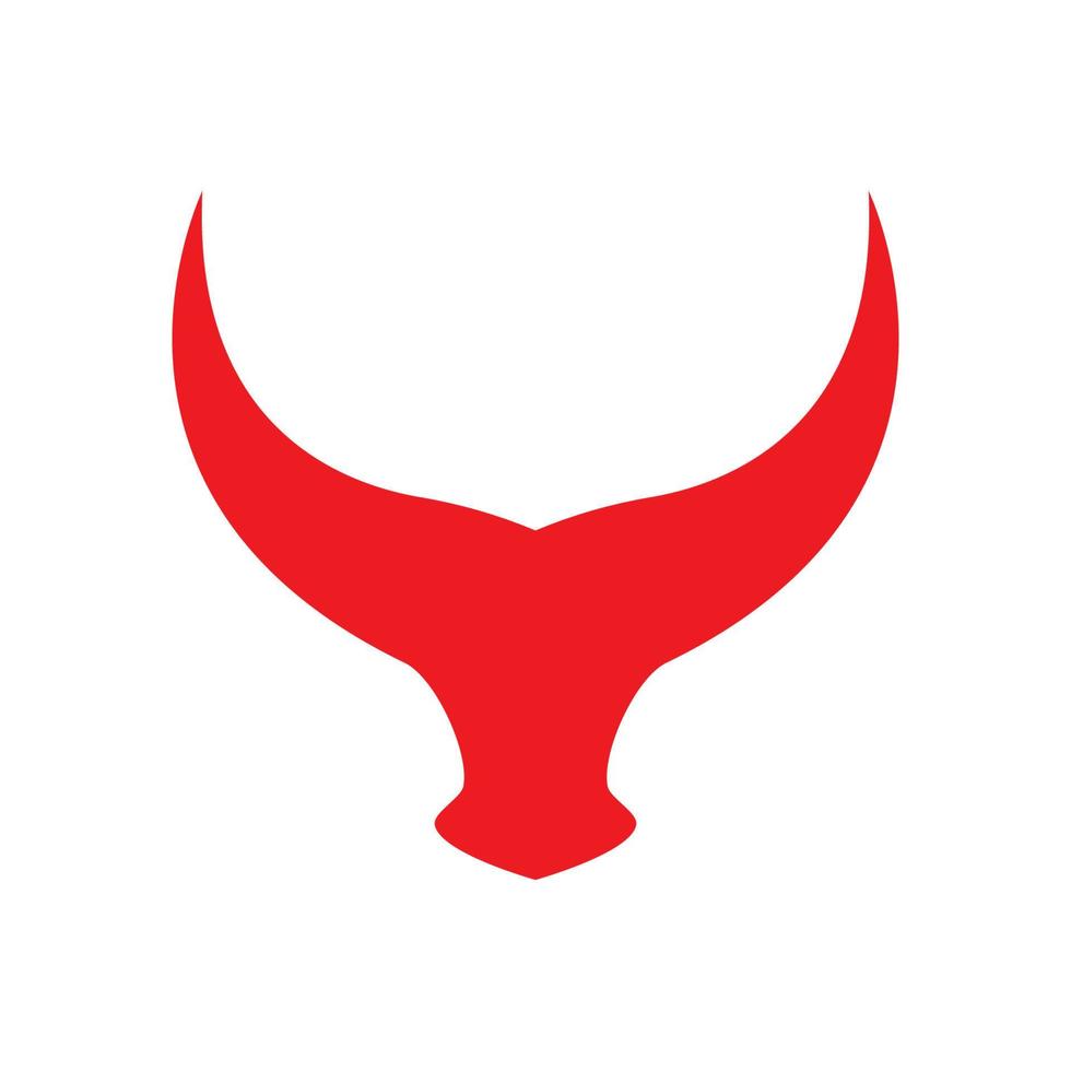 immagini del logo del corno di toro vettore
