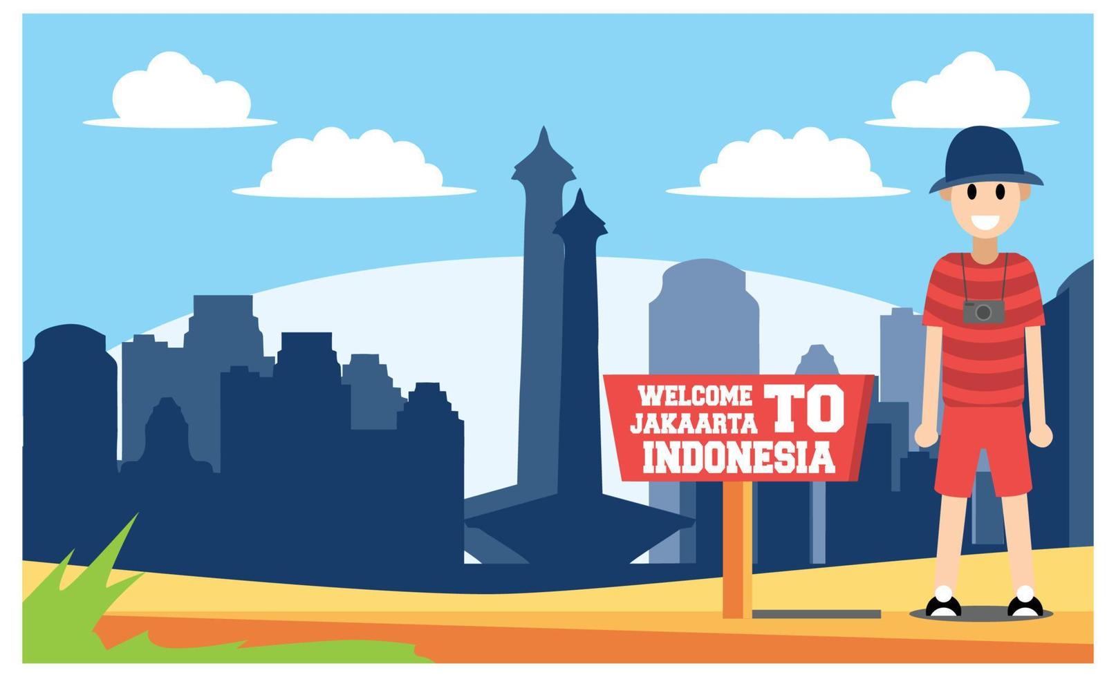 piatto illustrazione di sorprendente turista attrazioni nel Indonesia, vettore isometrico illustrazione adatto per diagrammi, infografica, e altro grafico risorse