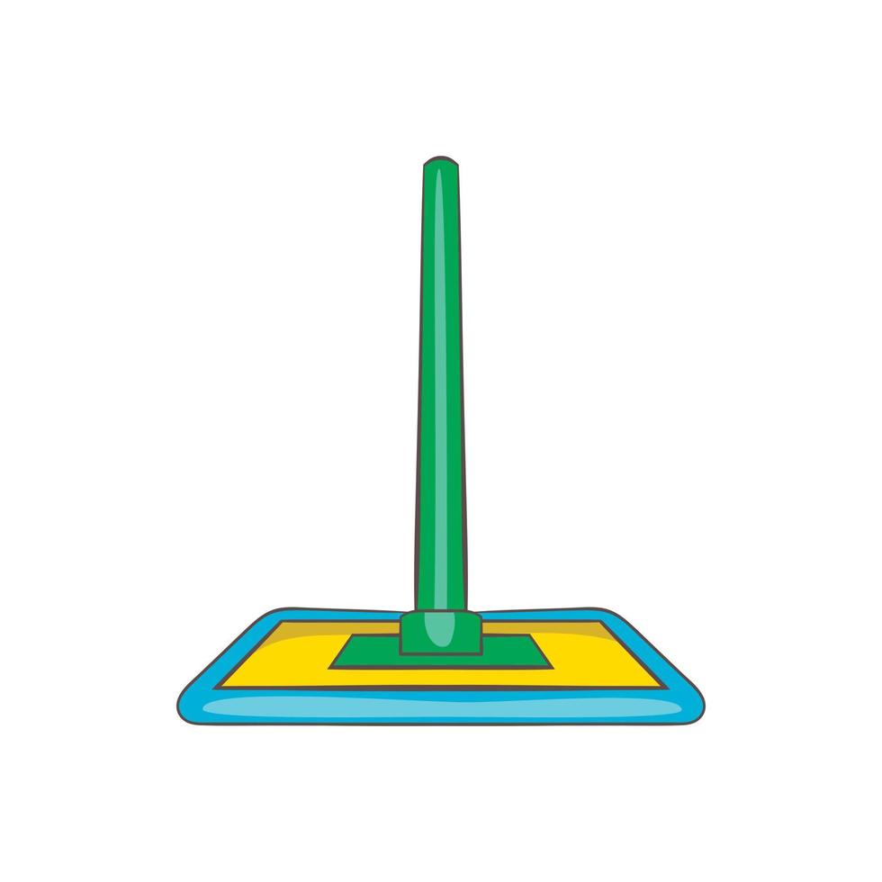 pavimento pulizia Mocio icona, cartone animato stile vettore