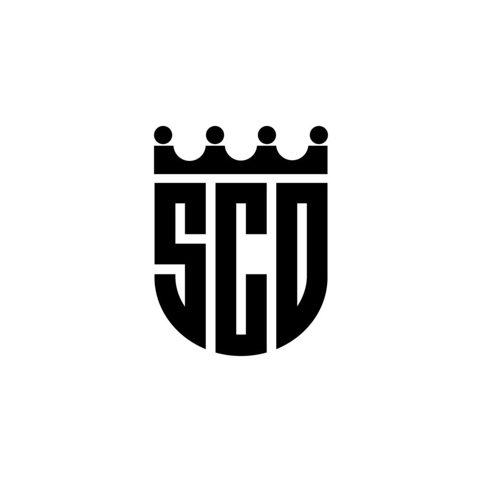 sco lettera logo design nel illustrazione. vettore logo, calligrafia disegni per logo, manifesto, invito, eccetera.