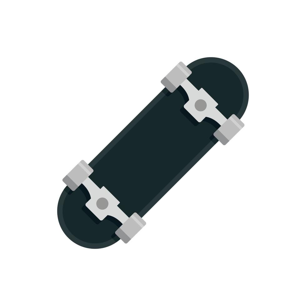 metallo ruota skateboard icona, piatto stile vettore