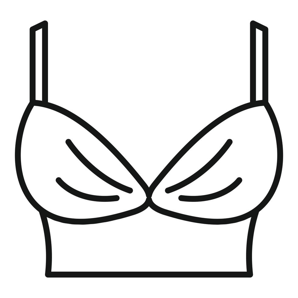 signora reggiseno icona, schema stile vettore