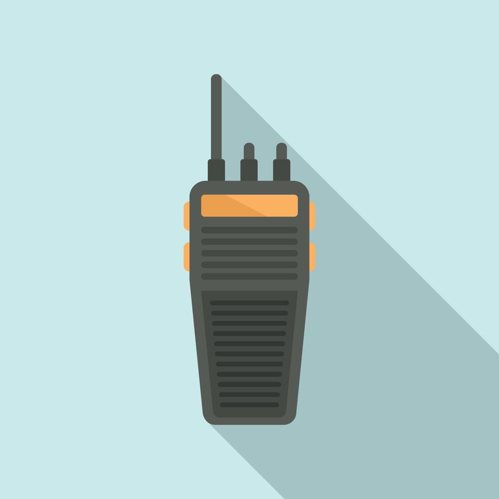 walkie talkie mobile icona, piatto stile vettore