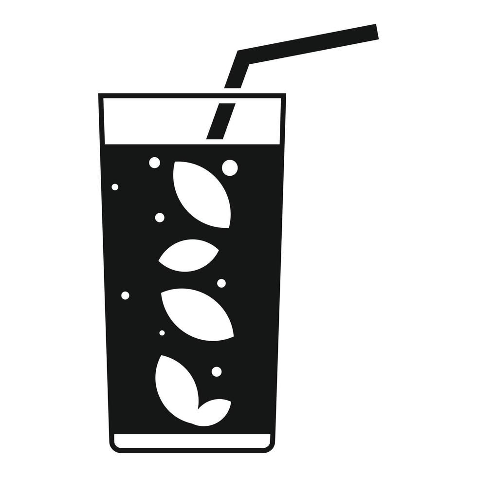 disintossicazione cocktail icona, semplice stile vettore