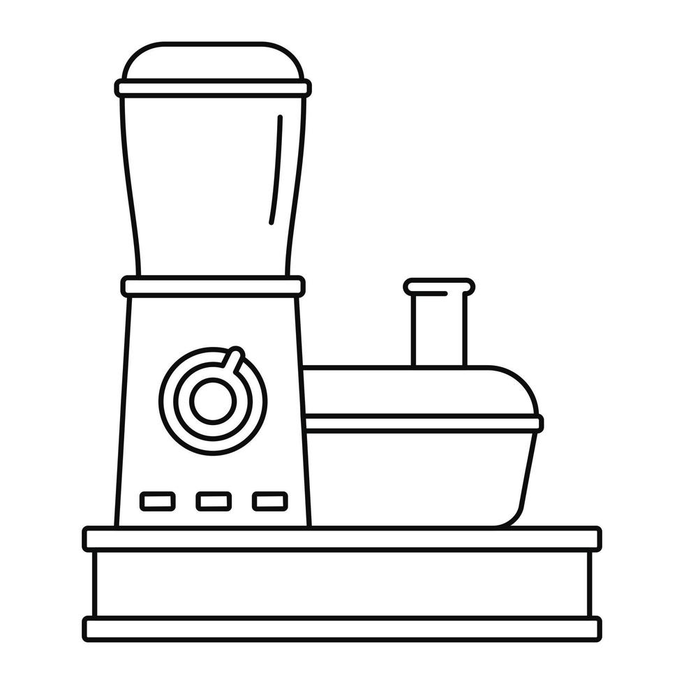 cibo processore icona, schema stile vettore