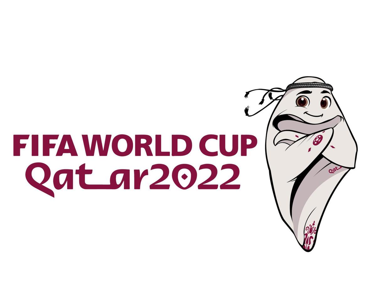 portafortuna fifa mondo tazza Qatar 2022 ufficiale logo campione simbolo design vettore astratto illustrazione