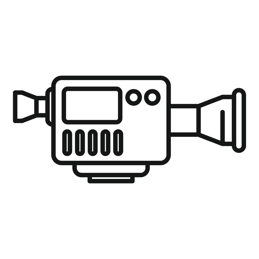 tv digitale telecamera icona, schema stile vettore