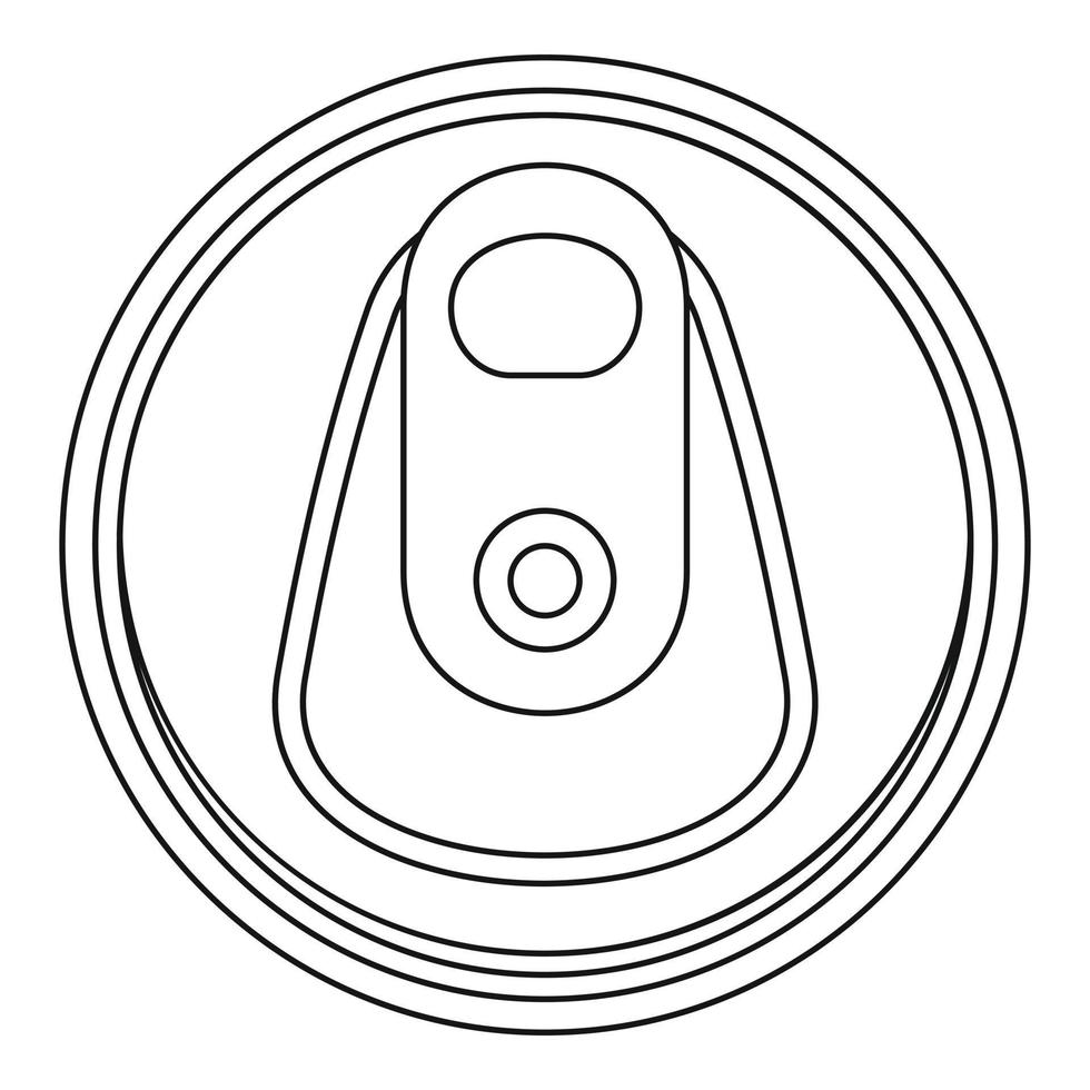 superiore lattina può icona, schema stile vettore