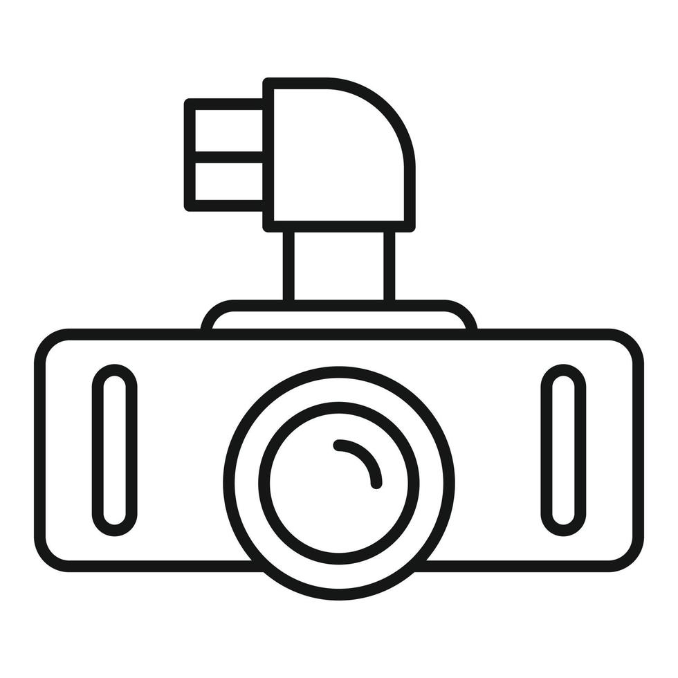 elettrico digitale registratore icona, schema stile vettore