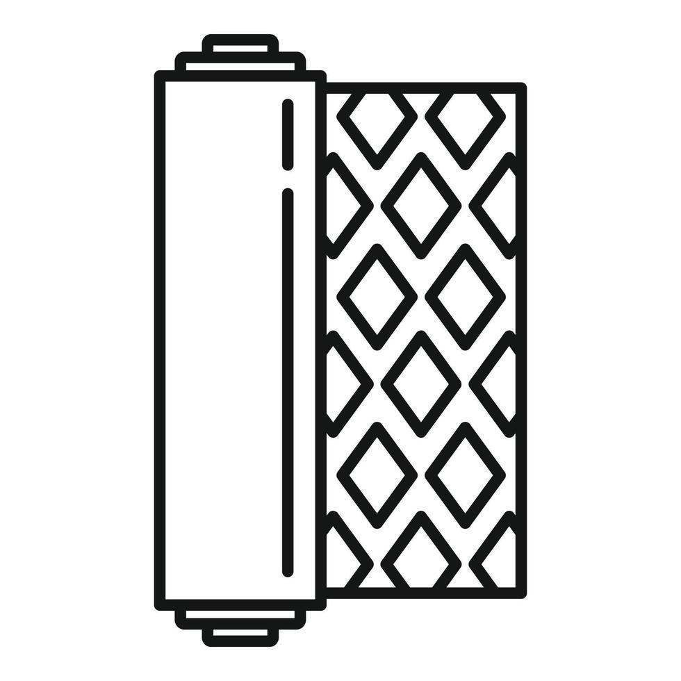 costruzione linoleum icona, schema stile vettore