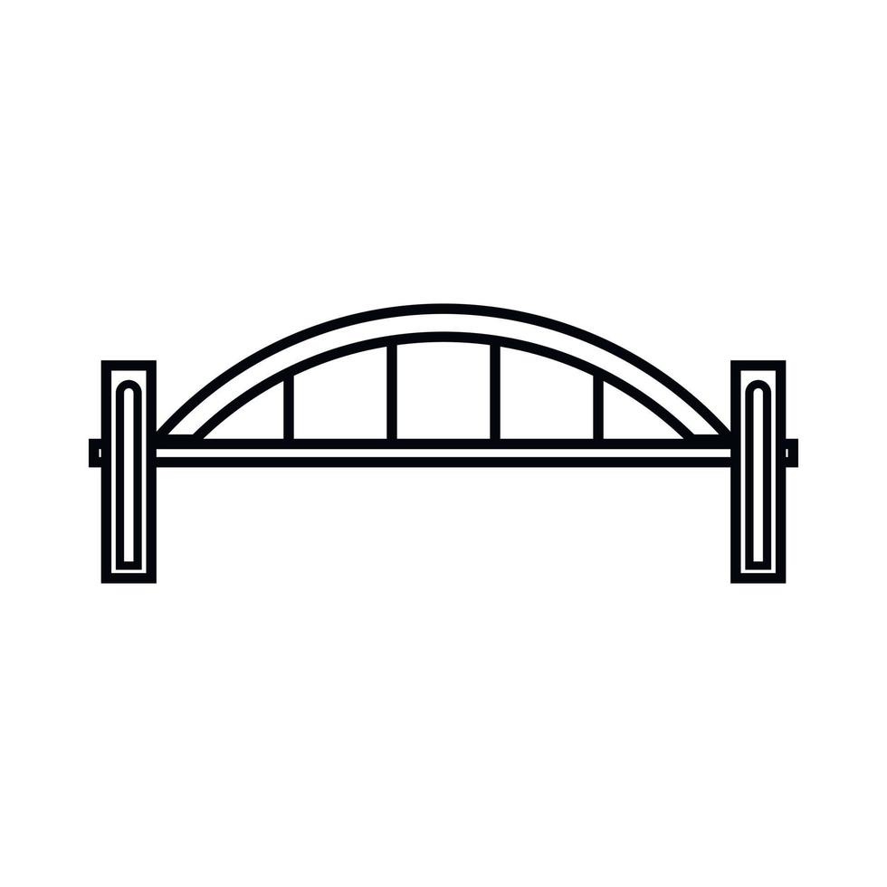 ponte icona, schema stile vettore