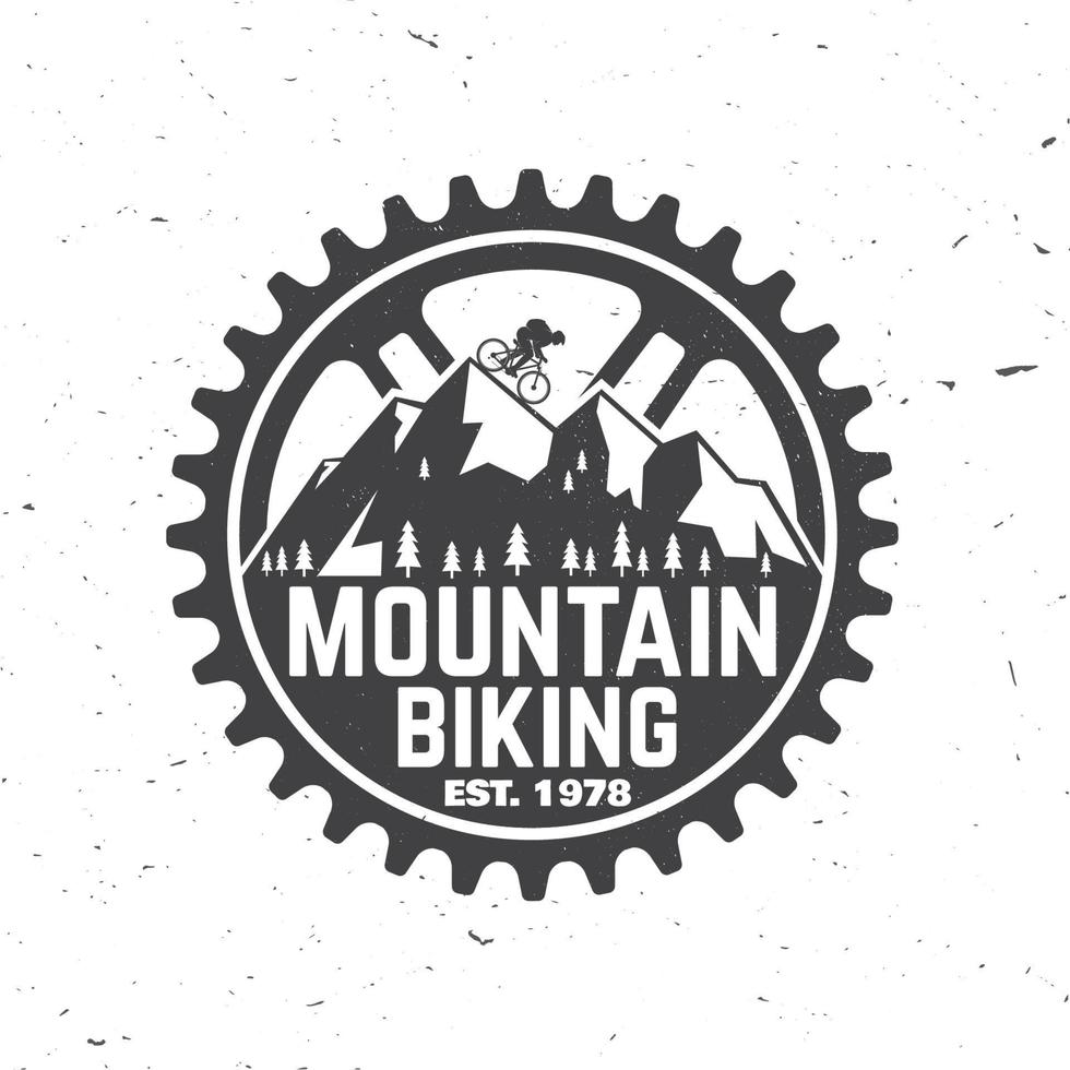 impostato di montagna biciclette club. vettore illustrazione.