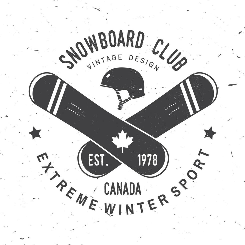 Snowboard club. vettore illustrazione. concetto per camicia, Stampa, francobollo o tee.