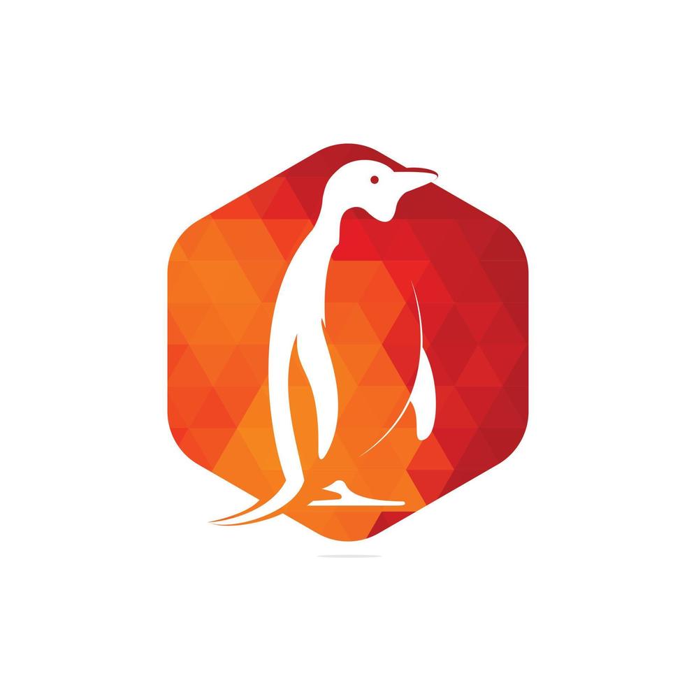 creativo pinguino logo modello vettore icona illustrazione design