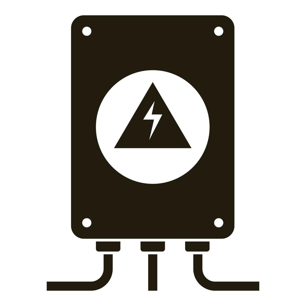 elettrico convertitore icona, semplice stile vettore