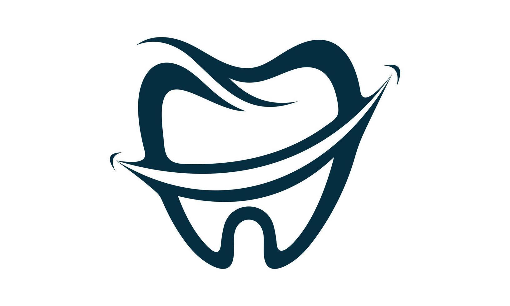 astratto Sorridi dentale logo modello vettore