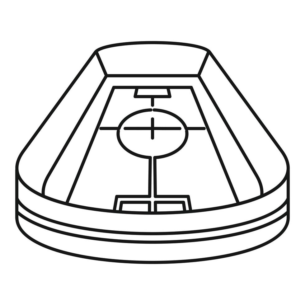 stadio icona, schema stile vettore