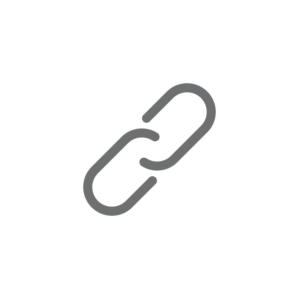 eps10 grigio vettore collegamento astratto linea arte icona isolato su bianca sfondo. collegamento ipertestuale o catena schema simbolo nel un' semplice piatto di moda moderno stile per il tuo sito web disegno, logo, e mobile App