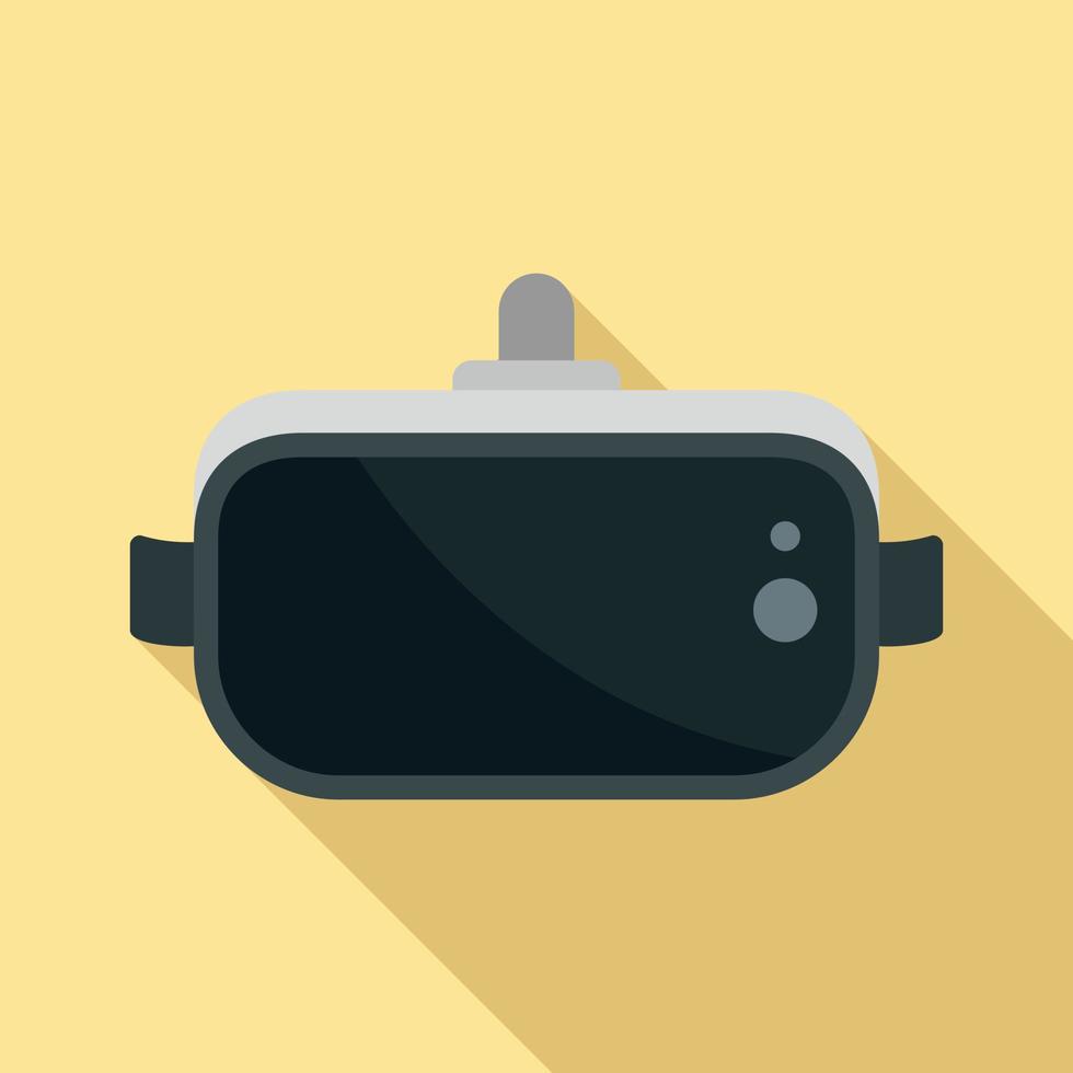 virtuale la realtà occhiali icona, piatto stile vettore