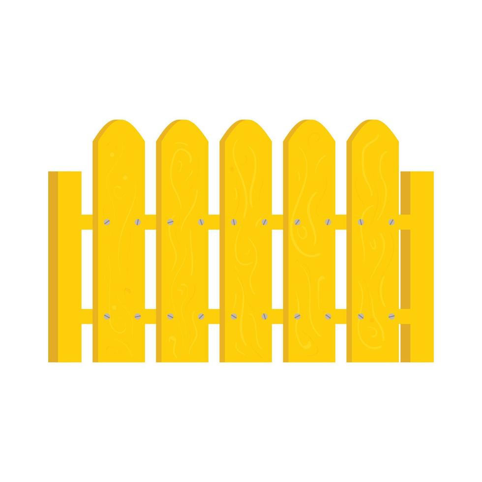 giallo recinto icona nel cartone animato stile vettore