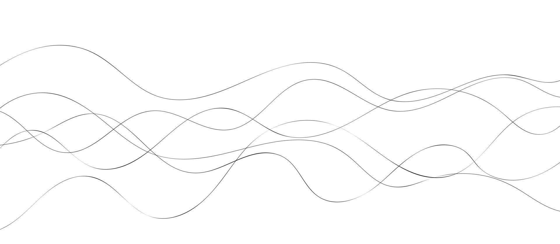 linea ondulato astratto vettore sfondo. curva onda senza soluzione di continuità modello