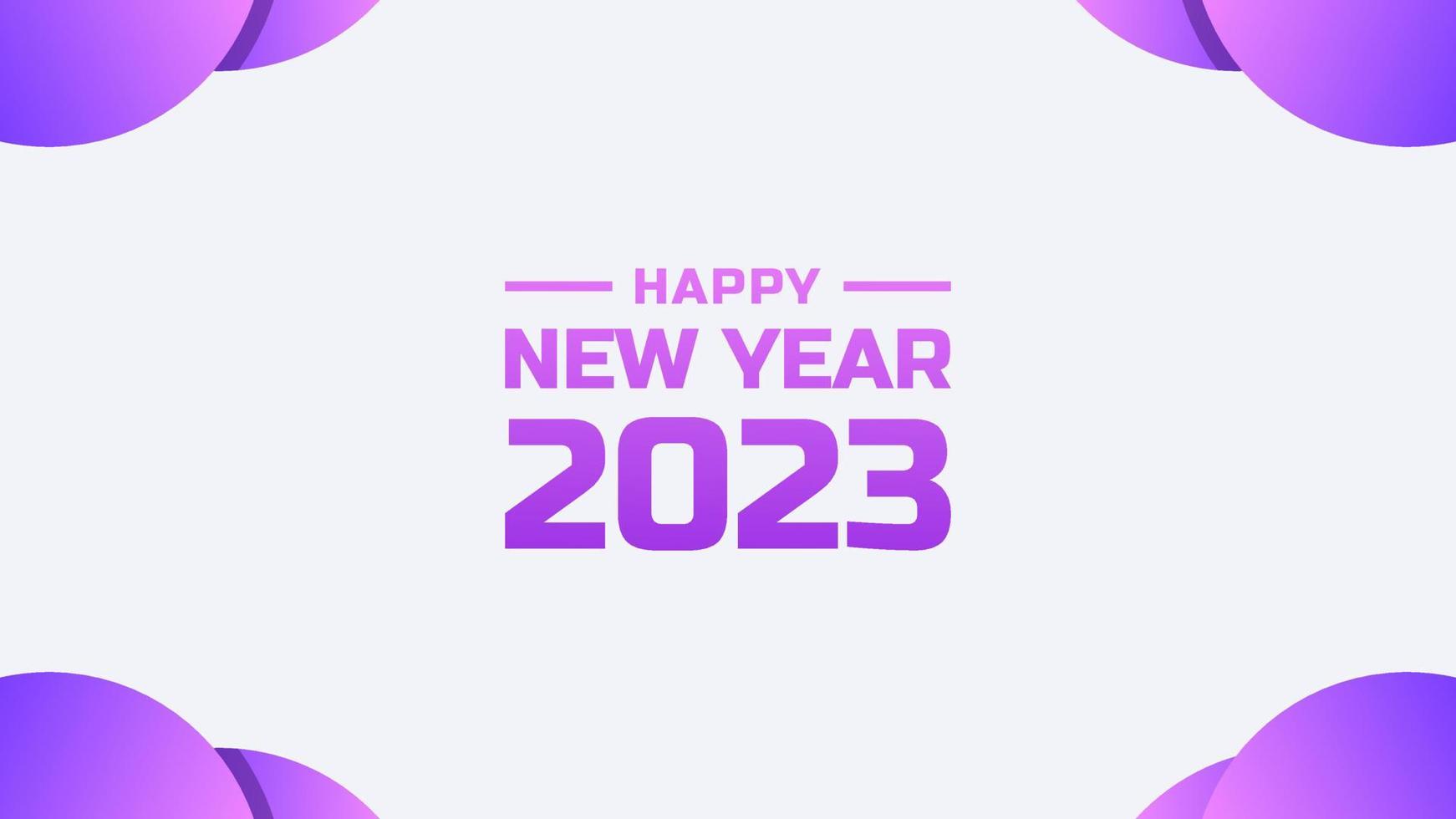 contento nuovo anno 2023 sfondo con viola colore vettore