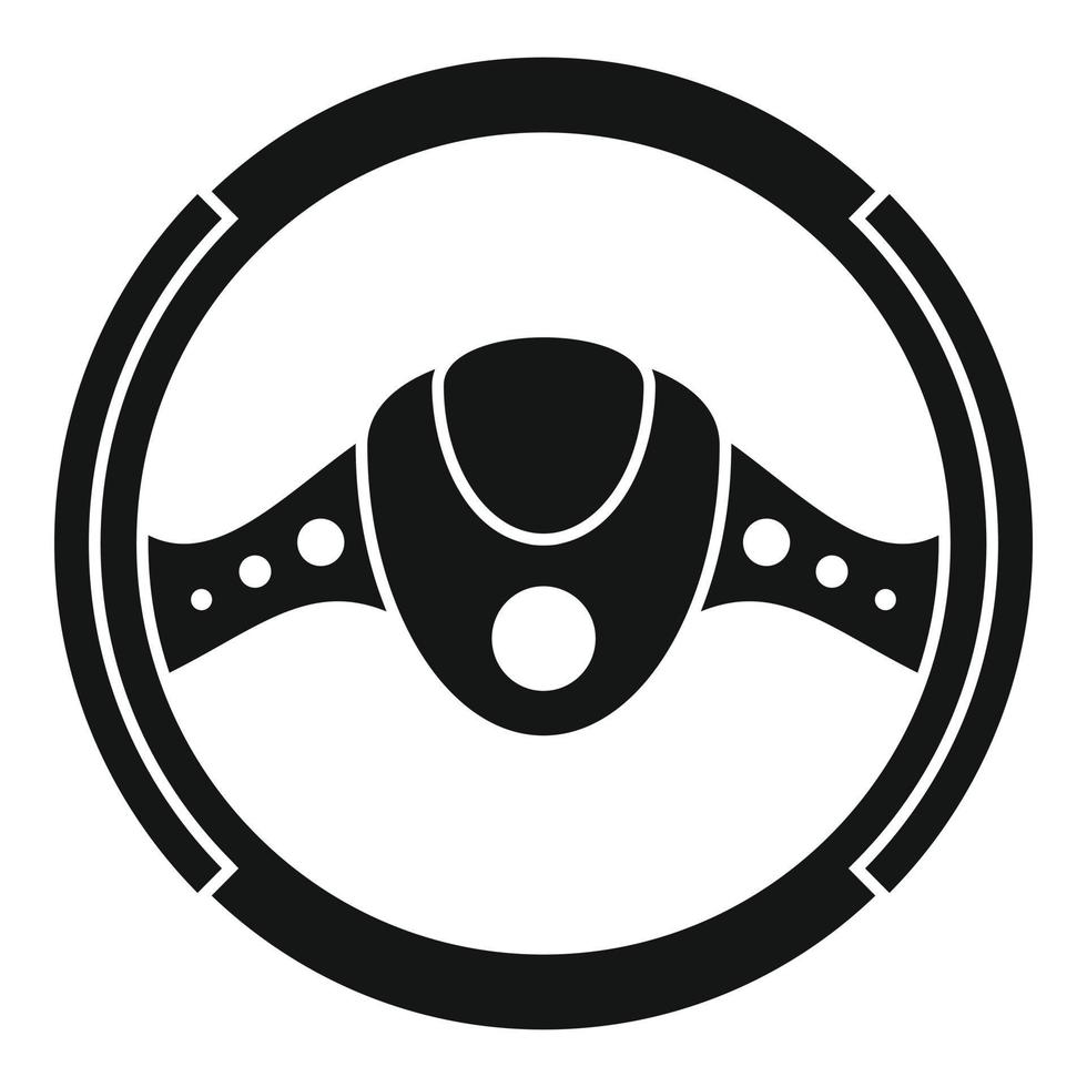 timone ruota Accessori icona, semplice stile vettore