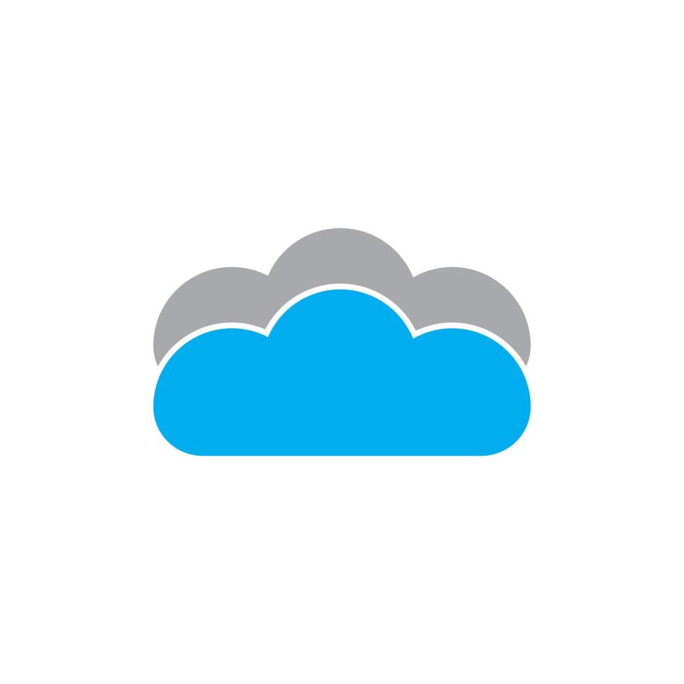 vettore logo cloud