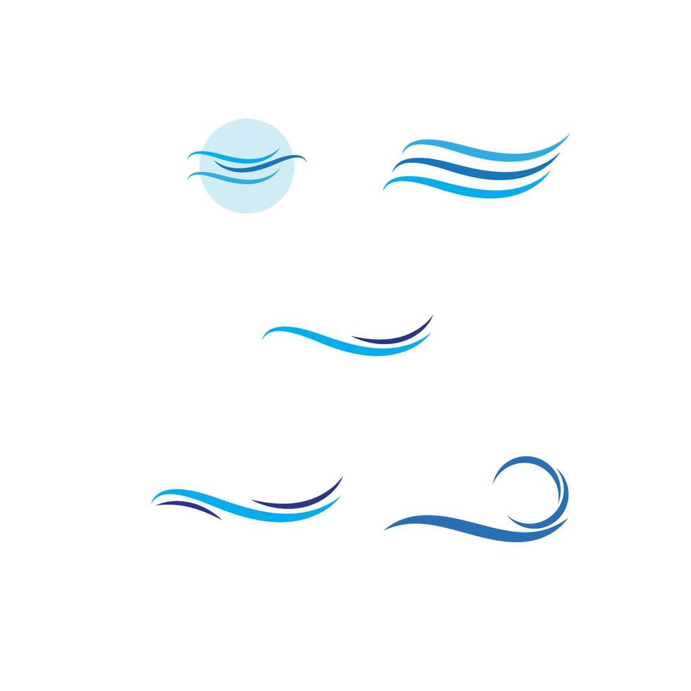 logo dell'onda d'acqua vettore