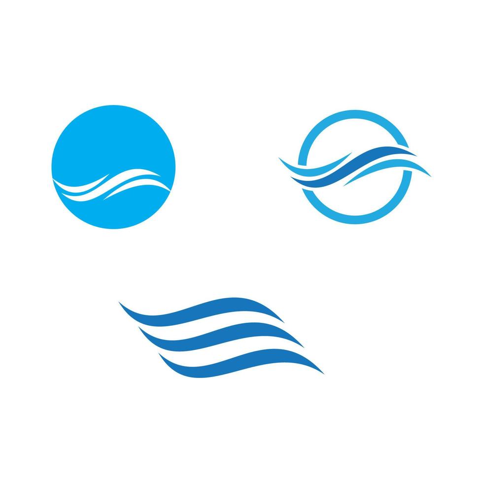 acqua onda icona logo vettore