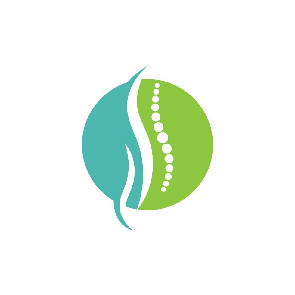 colonna vertebrale logo illustrazione vettore